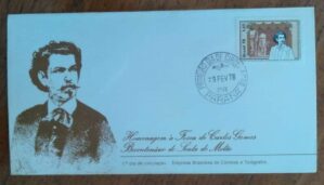 Envelope Comemorativo ECT PR 1978 / Homenagem / Tosca de Carlos Gomes Scala de Milão.