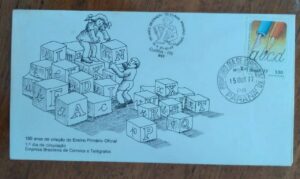 Envelope Correios PR 1977 / 150 anos Criação do Ensino Primário Oficial
