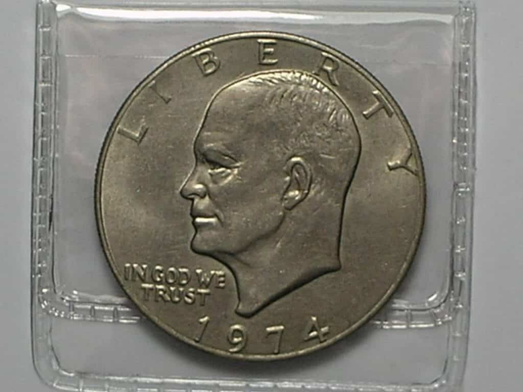 - Estados Unidos da América > 1 Dollar - 1974 / Busto de Eisenhower / Sob/Fc