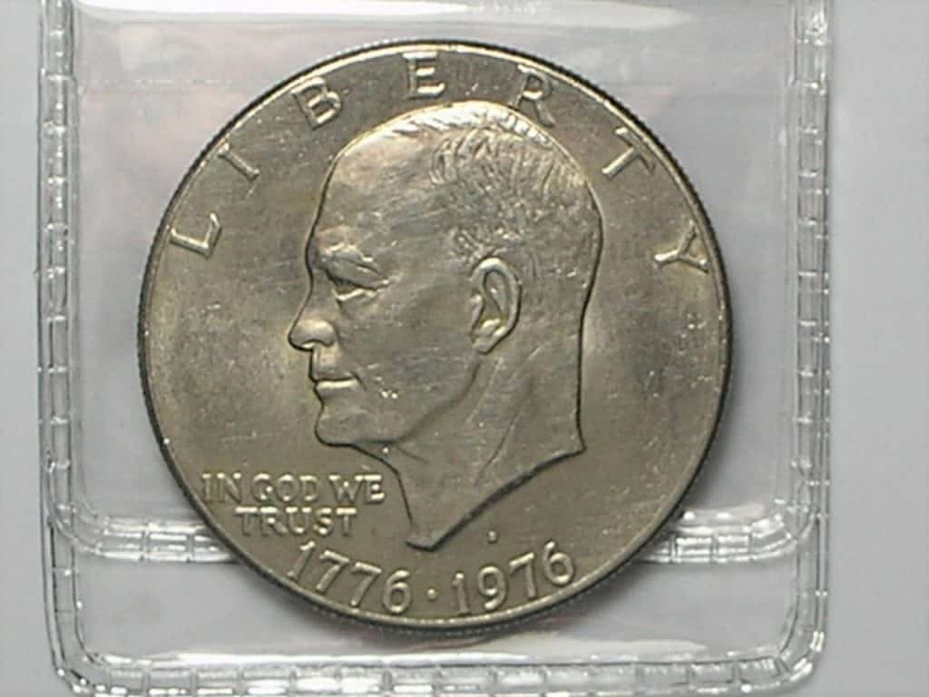 Estados Unidos da América > 1 Dollar - 1976-D / Comemorativa bicentenial / Busto de Eisenhower / S/Fc