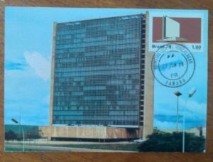 Filatelia Máximo Postal ECT PR 1978 / Inauguração Edifício Sede da ECT Brasília.