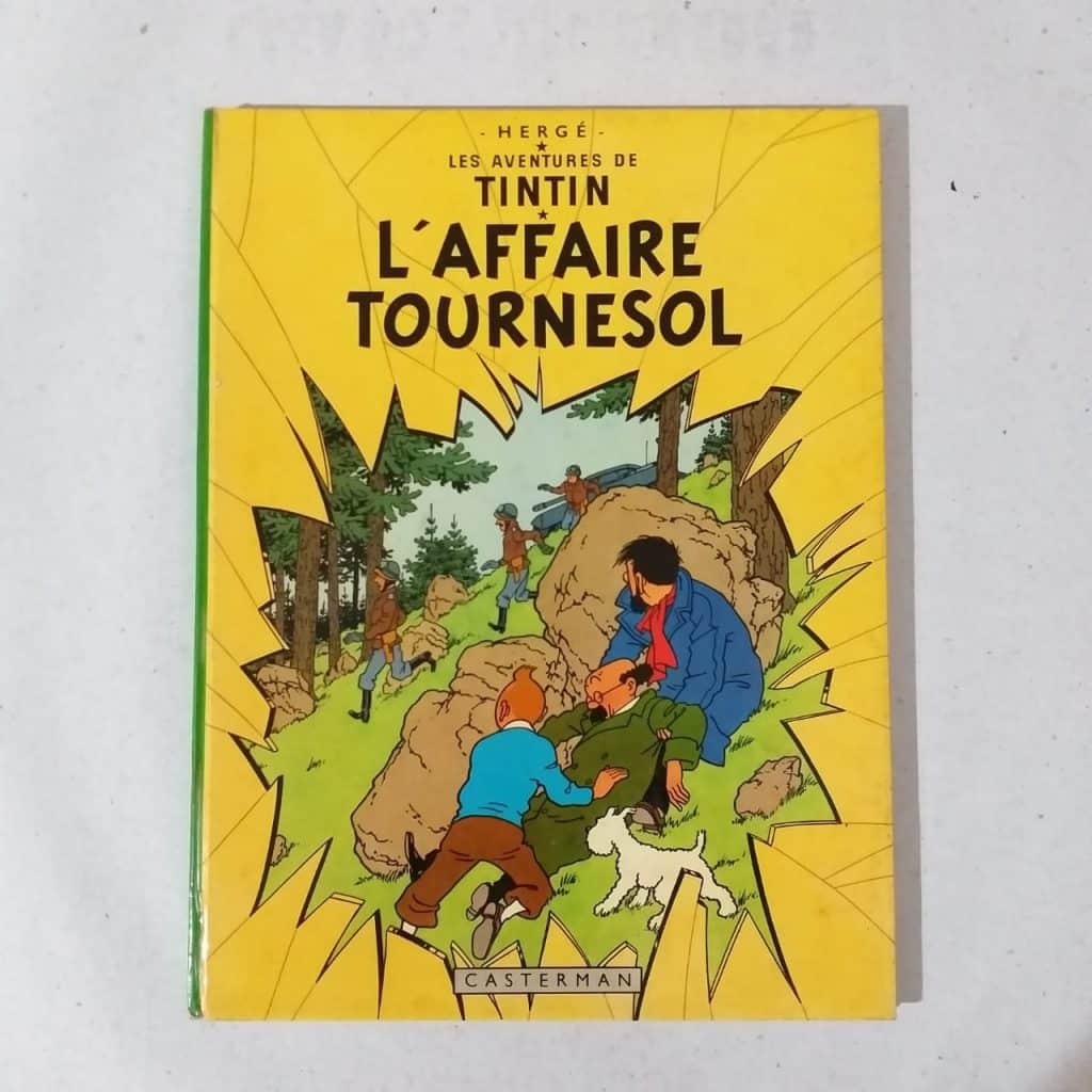 Les Aventures de Tintin Nº 18 - L'Affaire Tournesol (Editora Casterman) HQ Belga em Francês (Capa Dura) Ano 1966