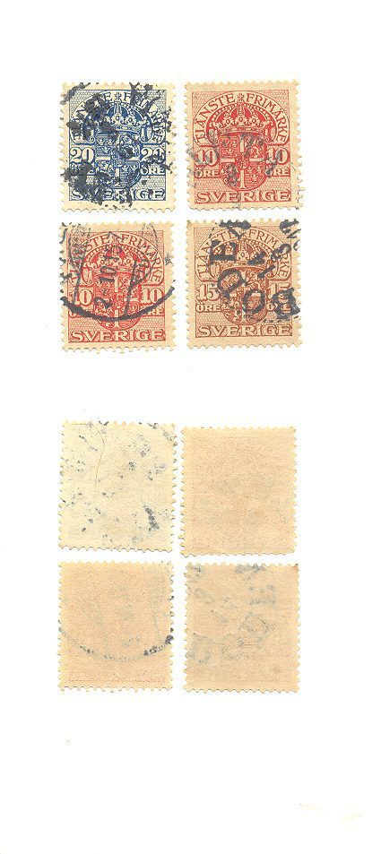 SELOS DA SUÉCIA LOTE 24.