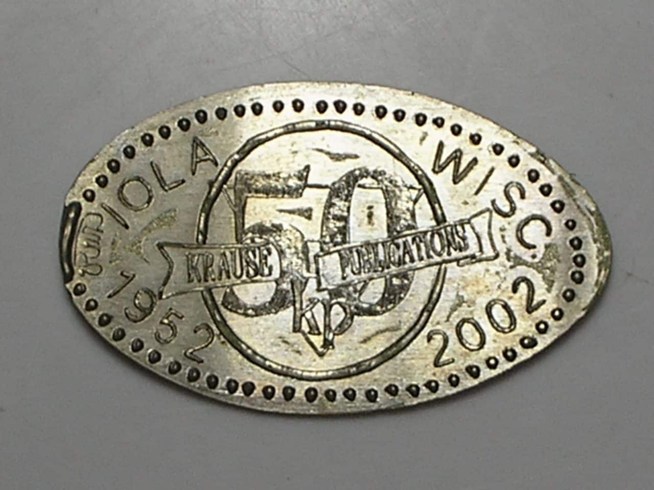 Usa) 5 Cents - 2002-D Nickel - Contramarcada 50 anos da Krause Publication coins 1952/2002 / m260