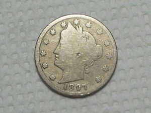 Usa V Cents 1897 Liberty Nickel Vf C250