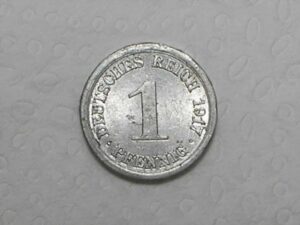 Alemanha Empire 1 Pfennig 1917f Fc M280