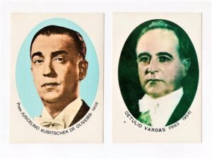 Antigo Adesivo Papi - Getulio Vargas Juscelino Kubitschek