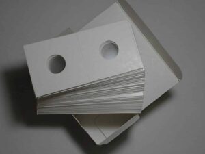 Caixa com 50 Coin Mylar Holder importados para moedas de tamanho até 17,5 mm - a melhor proteção de moedas - Pccb Professional Collecting Supplies