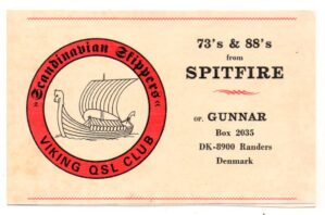 Cartão Postal - Radio Amador - Faixa do Cidadão - Viking QSL Club - Dinamarca - Anos 70