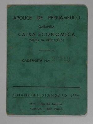 Documento - Antiga Apólice de Pernambuco com garantia da Caixa Economica Federal no valor de 1.200 Réis do ano de 1937 - peça rara