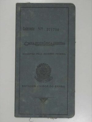 Documento - Antiga Caderneta de Poupança da Caixa Economica Federal de 1943