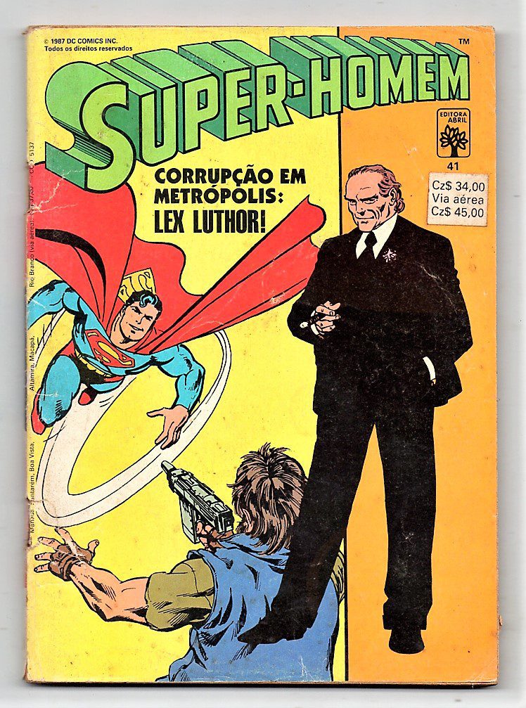Hq Super Homem Corrupcao Em Metropolis No 41 Abril Jovem 1987