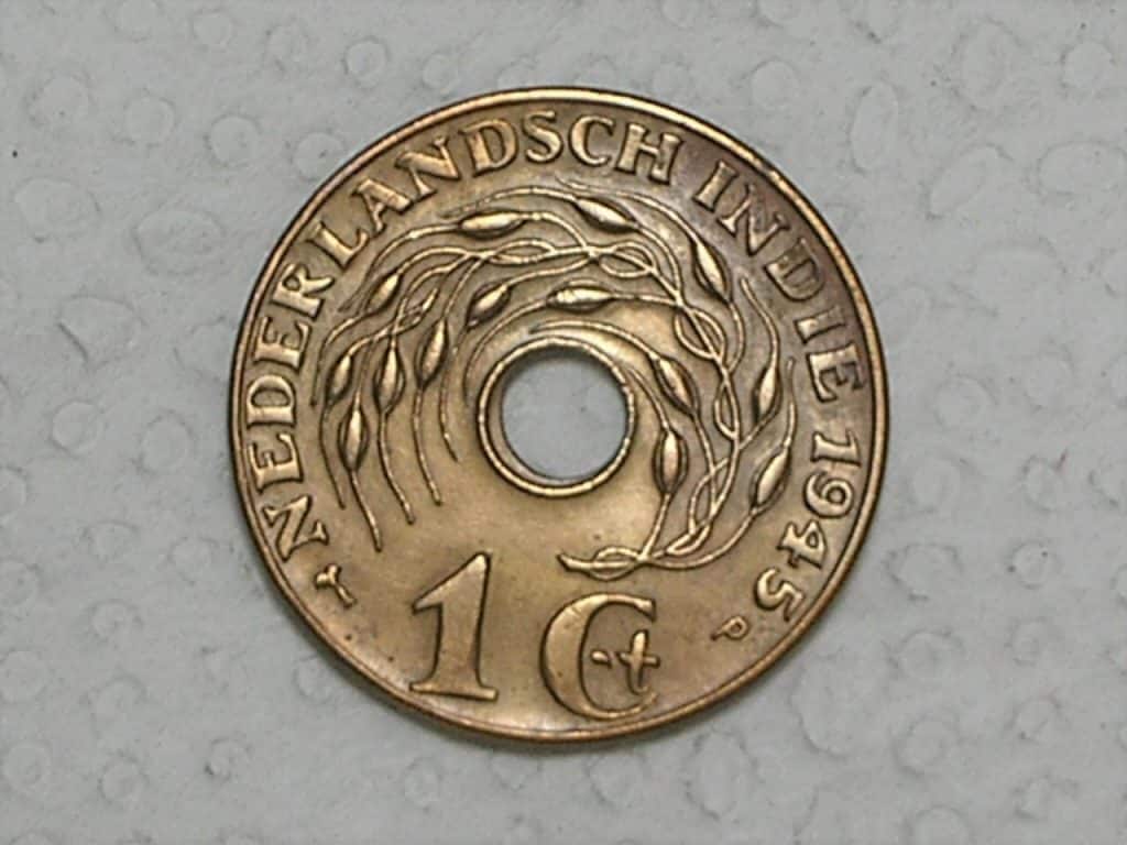Indonésia Protetorado da Holanda) 1 Cent - 1945 / Bronze / soberba / Escassa / m290