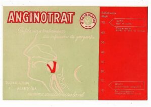 Mata Borrao - Propaganda Antiga - Memorabilia Industria Farmaceutica - Remedio Anginotrat - Anos 50