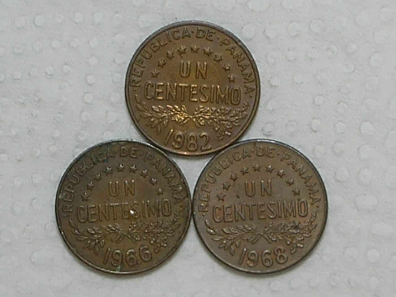 Panamá) 1 Centesimo de Balboa - 1966/1968/1982 / Bronze / box10