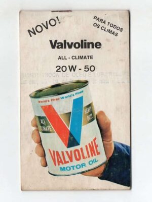 Promocional - Memorabilia Valvoline - Bloco De Notas - Anos 70