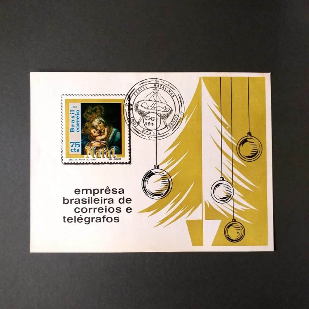 Bloco Comemorativo - RHM B027 com Carimbo - Natal 1969 - 18/12/1969
