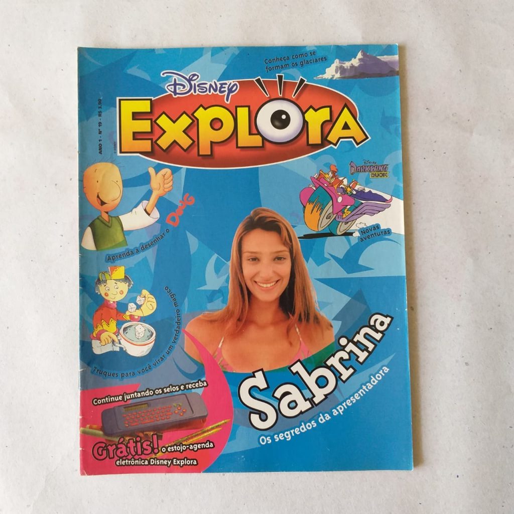 Disney Explora - Ano 1 Nº 19 - Sabrina O Segredo da Apresentadora (Editora Gráfica Visor do Brasil) Revista