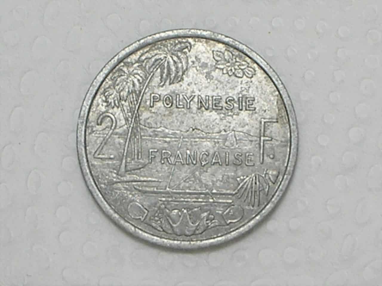 Polinesia Francesa) 2 Francs - 1979 / Fc / box11