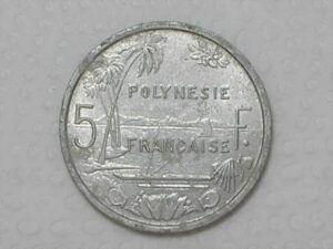 Polinesia Francesa) 5 Francs - 1965 / Fc / box11