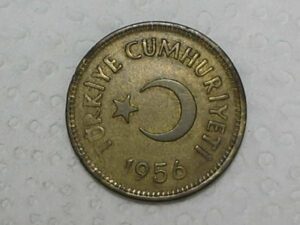 Turkia) 25 Kurus -1956 / Brass / box12
