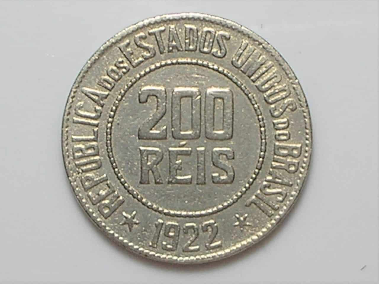 200 Réis - 1922 / Data Escassa / Mbc / Níquel