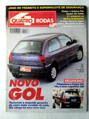 4 (Quatro) Rodas - Ano 34 - Edição 410 - Novo Gol - Setembro 1994 (Revista)