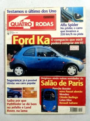 4 (Quatro) Rodas - Ano 36 - Edição 436 - Ford KA - Novembro 1996 (Revista)
