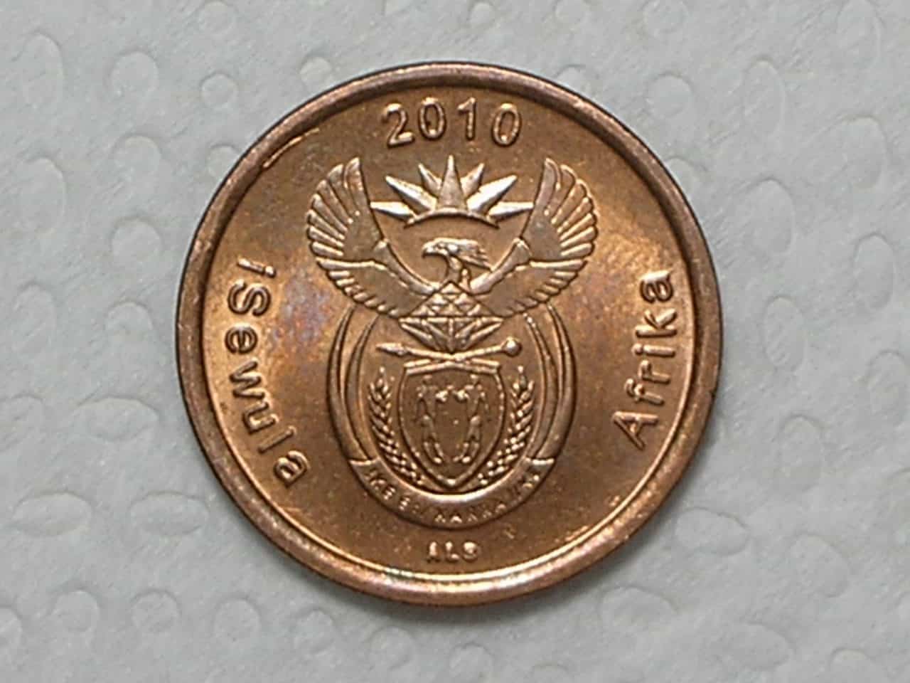 Africa do Sul) 1/2 Cent - 2010 / Fc / box17
