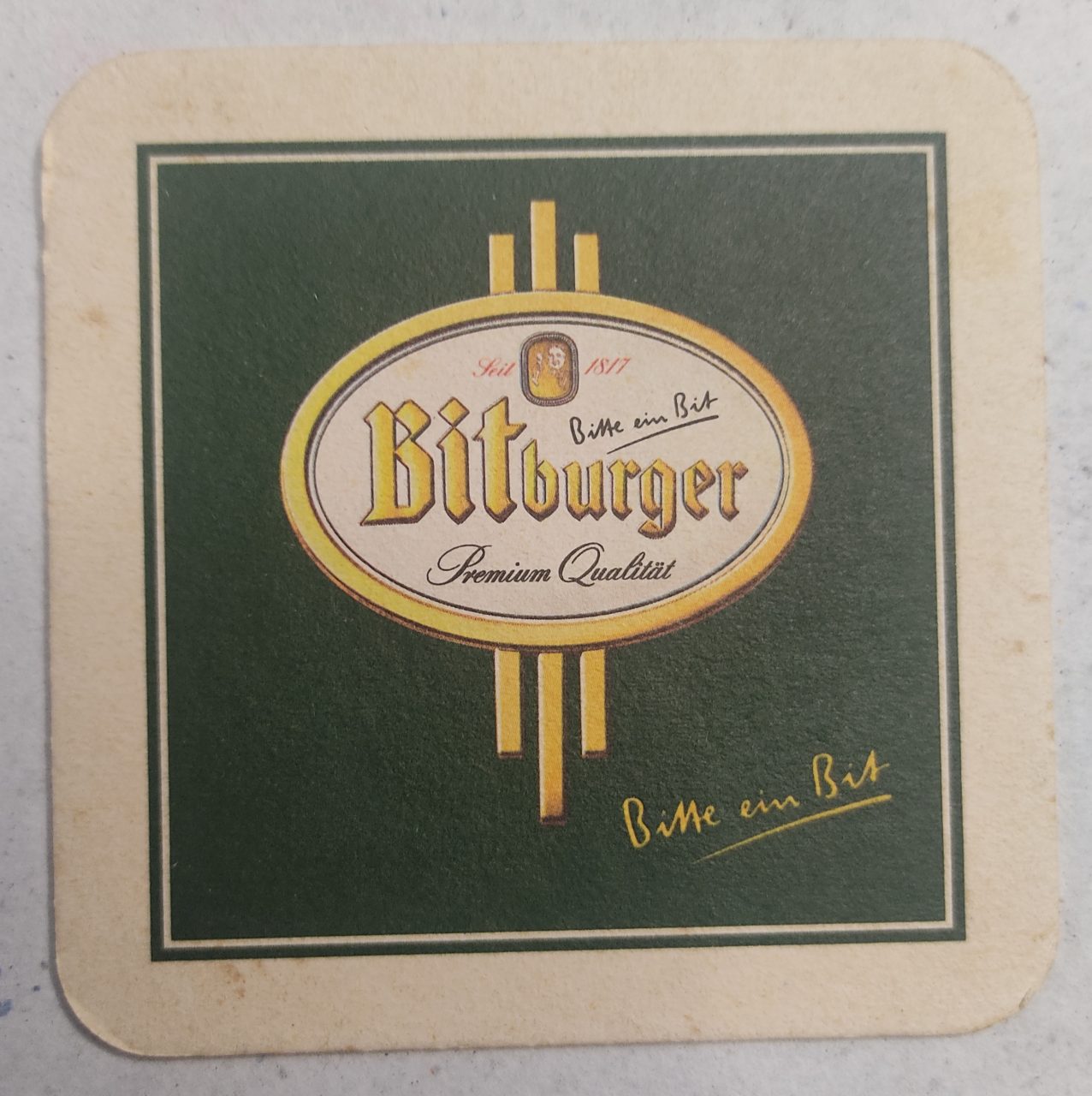 Bolacha De Chopp Estrangeira Alemanha Bitburger Premium Qualitat