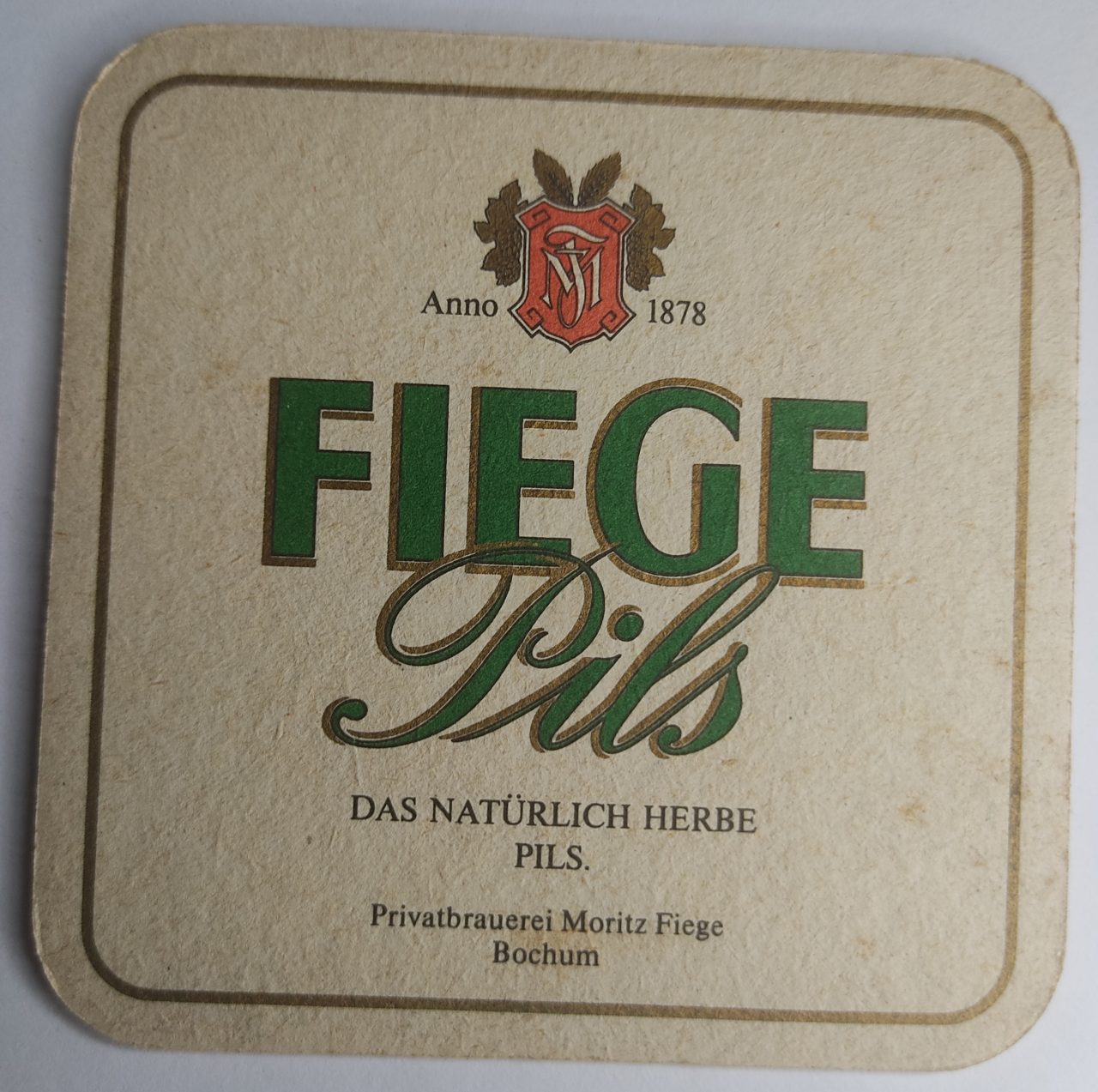 Bolacha De Chopp Estrangeira Alemanha Fiege Pils