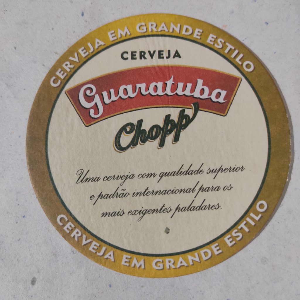 Bolacha de Chopp Nacional - Cerveja Guaratuba Chopp