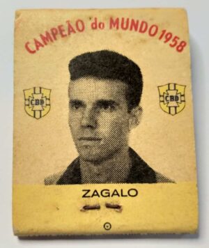 Caixa de Fósforo - Campeão do Mundo 1958 - Remington "60" - Zagalo (Copa do Mundo)