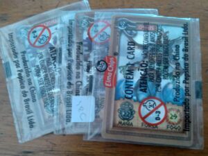 Cartão Elma Chips Mythomania prateado lacrado / valor de cada um