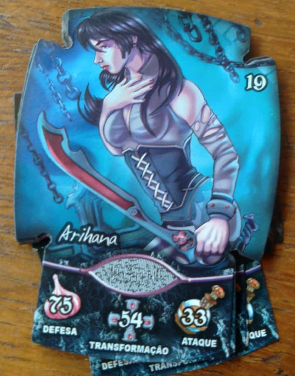 Cartão Tazo Elma Chips Vampiros / valor de cada um.