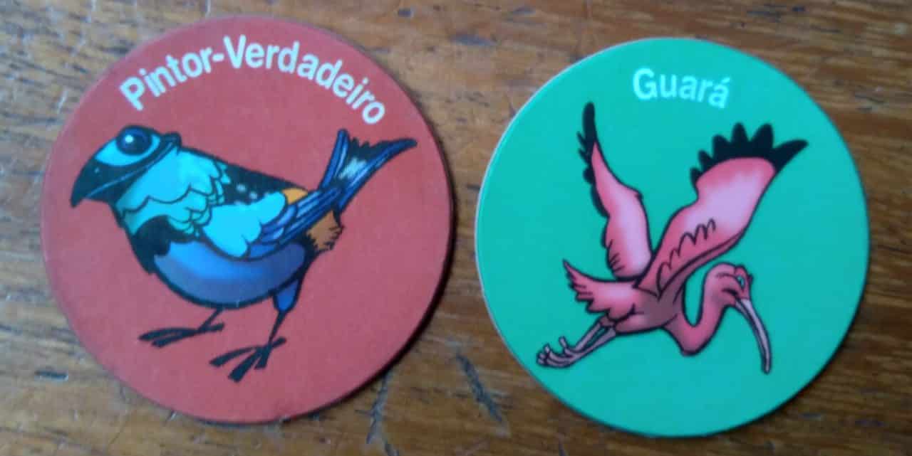 Cartão Tazo Zaps Ping Pong Animais em Extinção / valor de cada um.