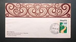 Envelope FDC (1º Dia de Circulação) RHM FDC-024 com Carimbo de 1º Dia - Graciosa - 29/07/1973