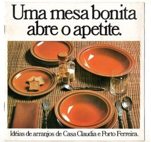 Folder Promocional - Ceramica Porto Ferreira - Casa Claudia - Propaganda Antiga - Anos 80