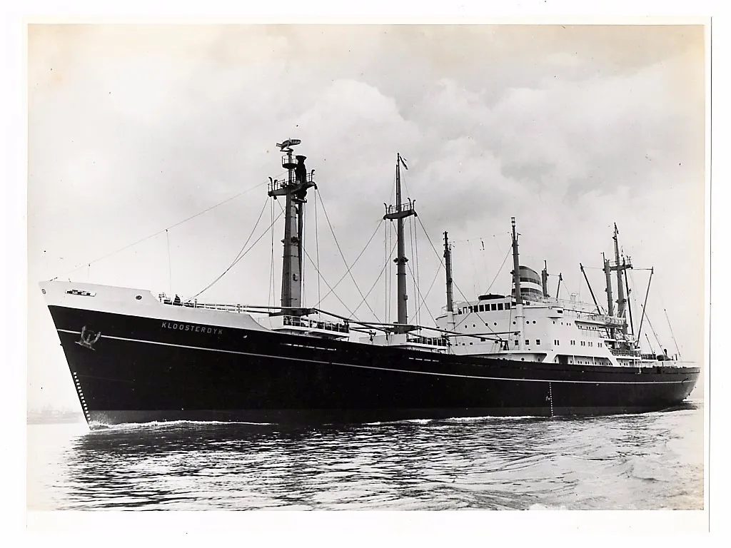 Fotografia Antiga Navio Kloosterdyk - Estaleiro Verolme - Anos 50