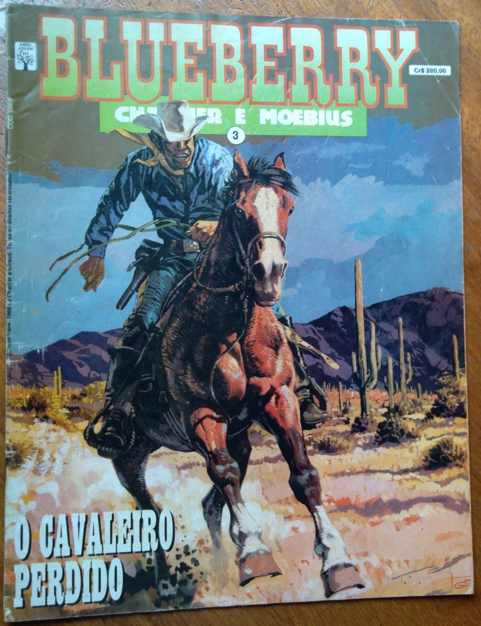 Gibi Abril Blueberry 3 1990 / O Cavaleiro Perdido