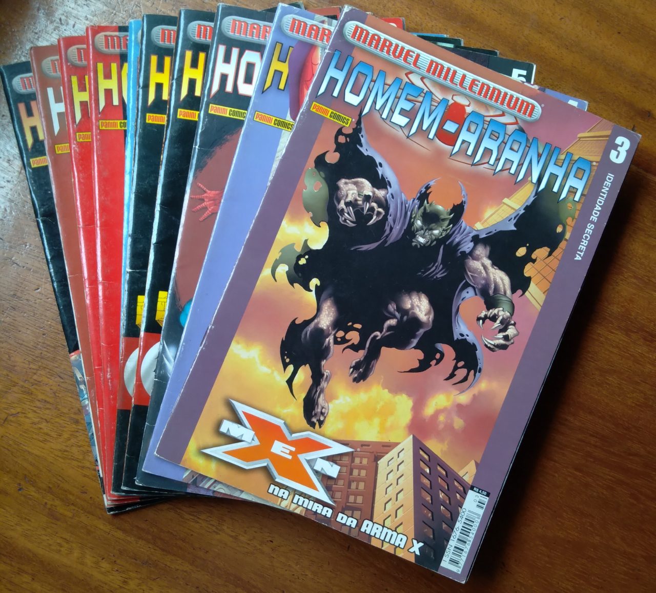 Gibi Panini Marvel Millennium Homem Aranha Homem Aranha / valor de cada um.