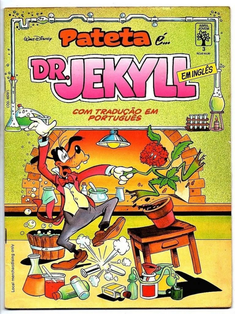 Hq Revista Pateta Dr Jekill Em Ingles Com Tradução Nº 3