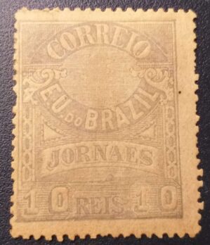 Jornais - RHM J22 d (Novo com Goma) Cruzeiro do Sul - 10 Réis - 11/09/1890 (Selos/Filatelia)