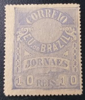 Jornais - RHM J22A (Novo) Cruzeiro do Sul - 10 Réis - 11/09/1890 (Selos/Filatelia)