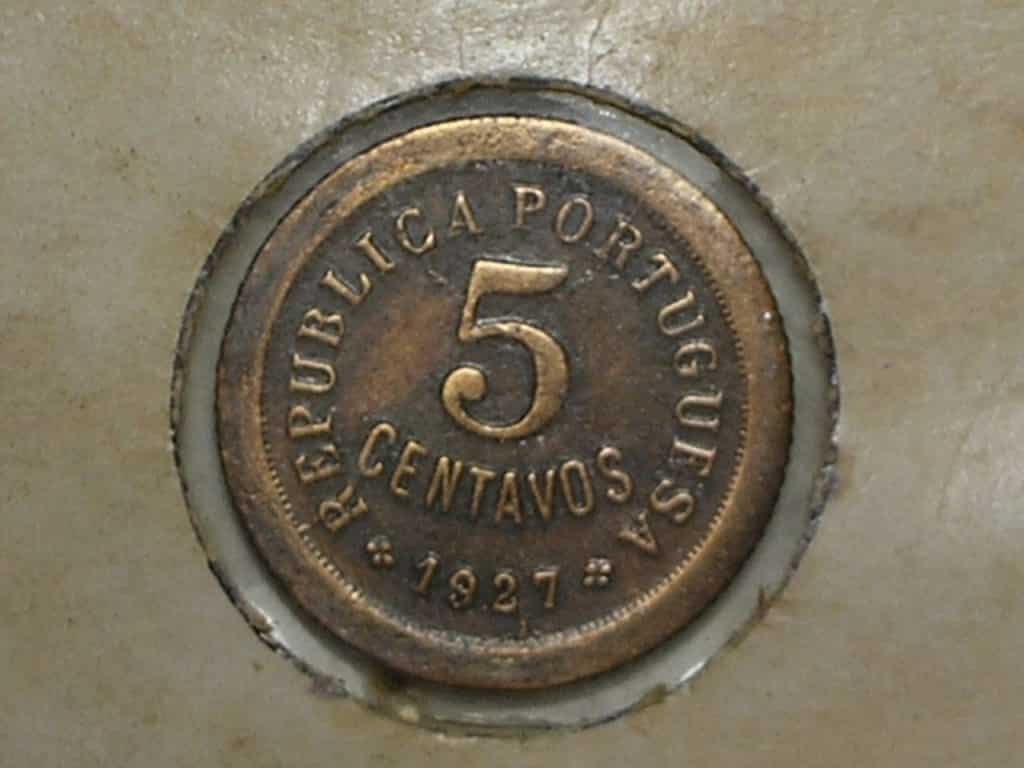 Portugal) 5 Centavos - 1927 / Bronze / box16.1