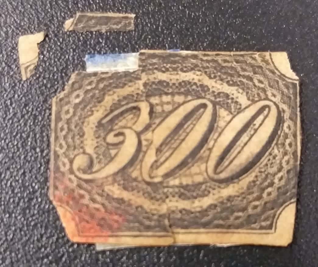 Regulares - RHM 009 (Usado) Inclinados - 300 Réis - 01/07/1845 (Selos do Império)