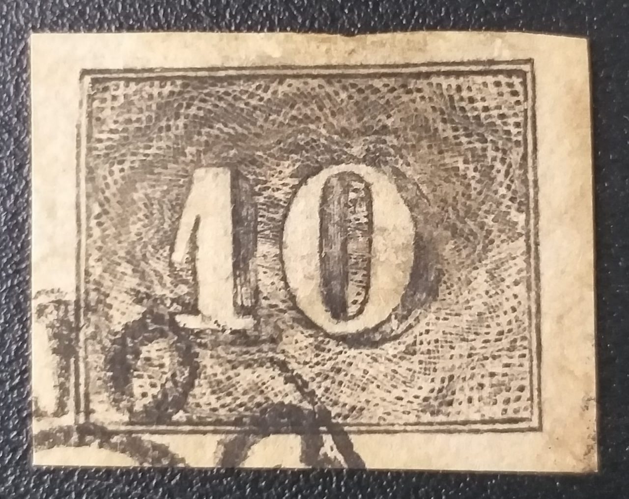 Regulares - RHM 011 (Usado) Verticais - Olho de Cabra - 10 Réis - 01/01/1850 (Selos do Império)