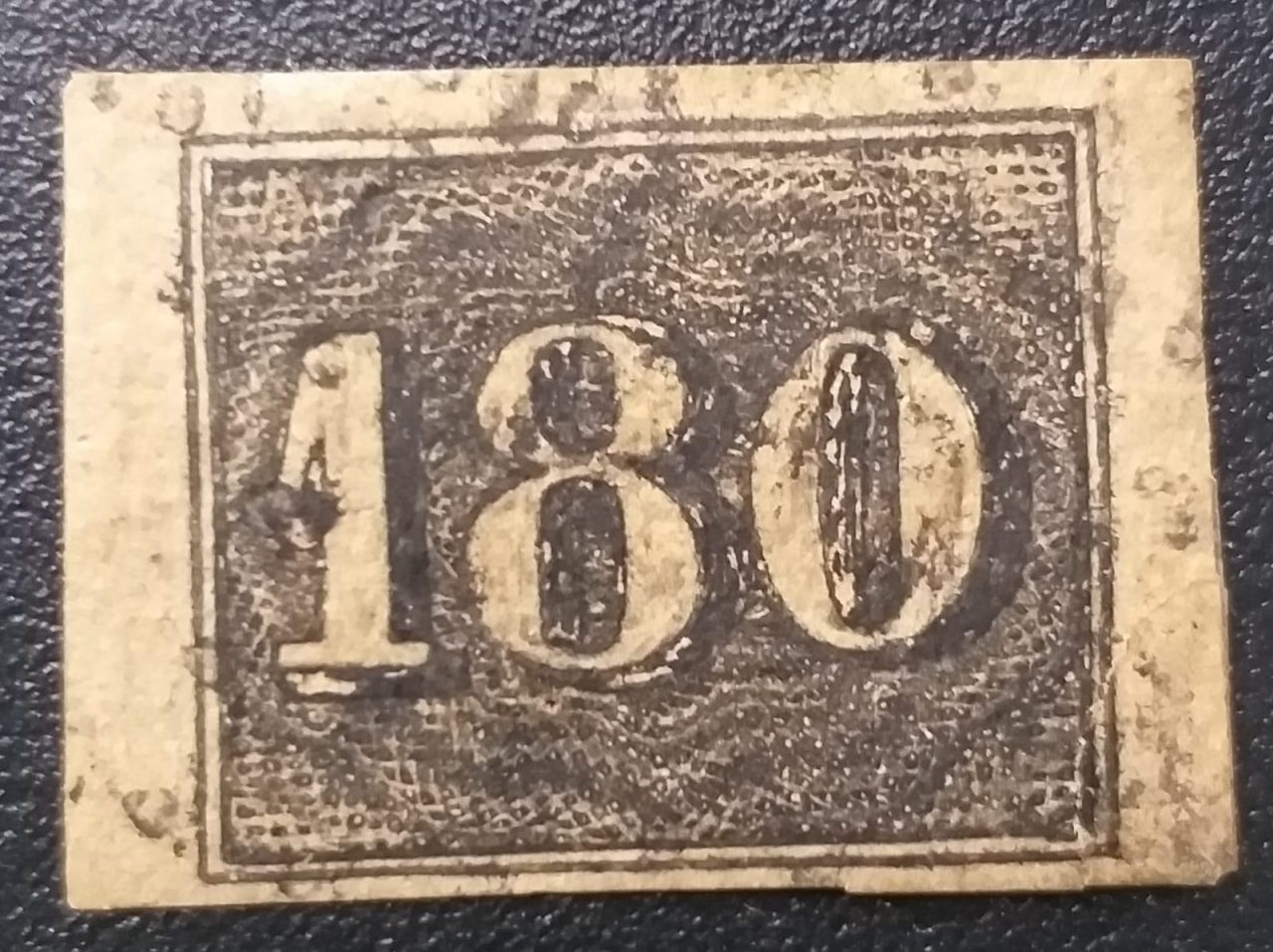 Regulares - RHM 016 (Usado) Verticais - Olho de Cabra - 180 Réis - 01/01/1850 (Selos do Império)