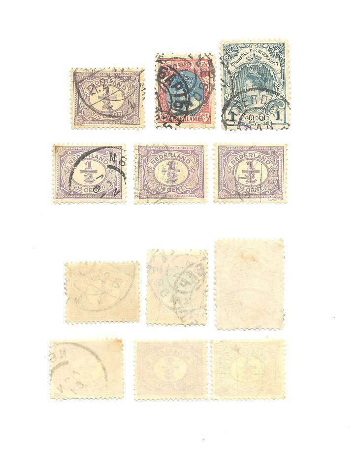 SELOS DA HOLANDA LOTE 07 .