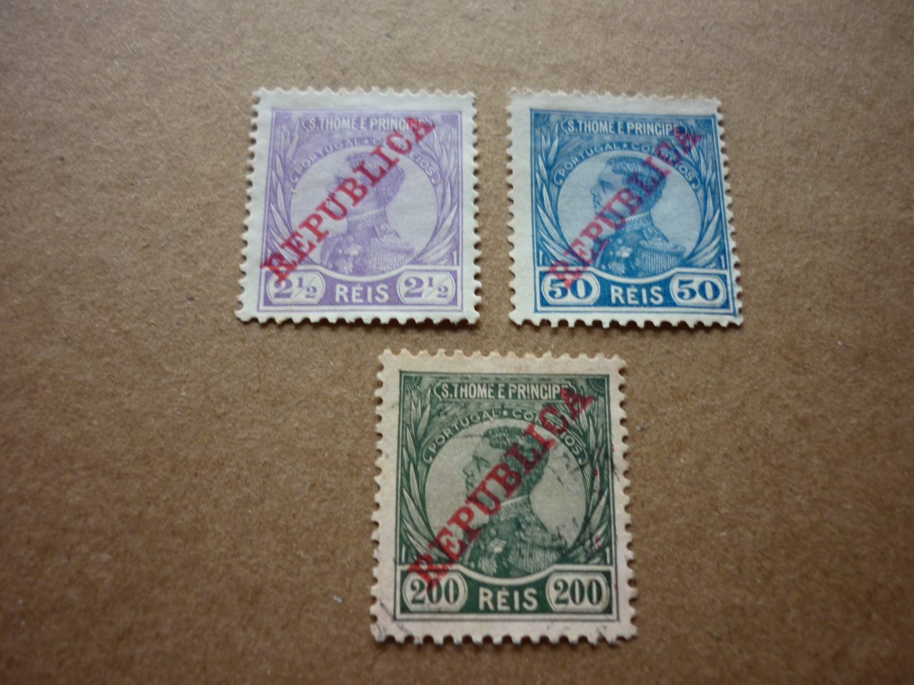 SELOS DE SÃO TOMÉ E PRINCIPE LOTE 05.